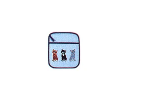Cats, Dogs Arrived, kitten, puppy POT MITT HOLDER- Ulter Weavers, Ireland -New - Picture 1 of 2