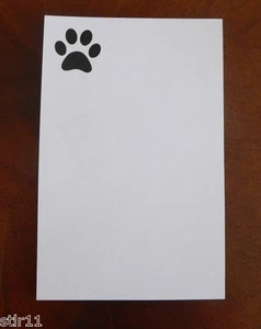 Almohadillas de notas - Pata de perro impresa - 4"" x 6"" Lote de 3 * ENVÍO GRATUITO * - Imagen 1 de 1