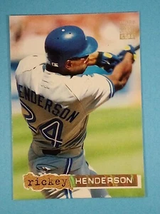 1994 Topps Stadium Club GOLDEN RAINBOW Rickey Henderson Toronto Blue Jays #107 ⚾ - Picture 1 of 2