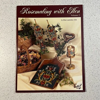 Eas'l Rosemaling With Ellen Landwehr Decorative Tole Acrylic Painting Book 2001 - Image 1 of 2