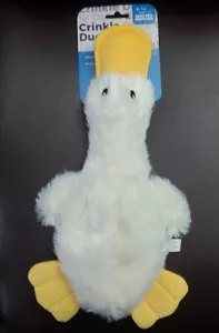 Best Pet Supply 14" Floppy Duck Dog Toy w/Squeaker & Crinkle,Two-Tone Yellow New - Picture 1 of 3
