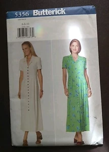 Abito Petite Butterick 5356 Misses/Misss taglie 6-10 modello da cucire NON TAGLIATO  - Foto 1 di 2