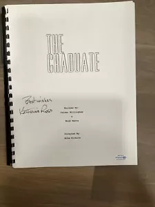 Katherine Ross signierte das Graduiertendrehbuch mit der Aufschrift ""Beste Wünsche"" ACOA authentisch T1 - Bild 1 von 1