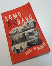 ARMY & NAVY POCKET GUIDE TO BOMBAY / 1942 / 72 PAGES / PRINTED IN BOMBAY 