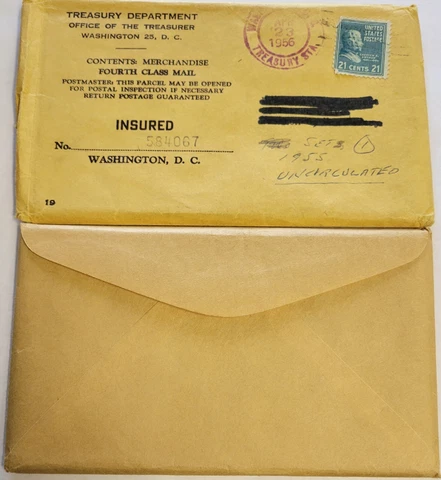 1955 United States Mint Uncirculated Set. *1 Original Owner* Cover