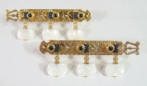 Classical & Flamenco Guitar Machine Head Golden Color,Rose Pattern 204G-P1W  - Picture 1 of 4