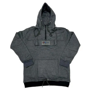 Hoodie Heavy Quarter Zip S.R.T Collaboration Hooded Sweatshirt Kangaroo Pocket - Picture 1 of 5