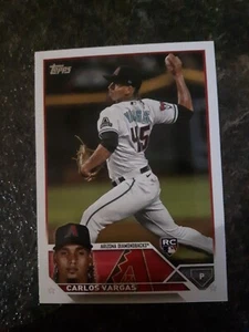 2023 Topps Updated Series Rookie Carlos Vargas RC Card# US67 - Picture 1 of 2