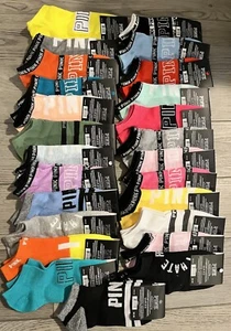 Victoria Secret VS Love Pink No Show Socks 10 Pairs Random Colors New with Tags - Picture 1 of 1