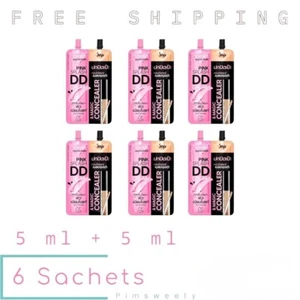 6 Sachets X 5 ml + 5 ml JOJI PINK SPLASH DD CREAM & MAGIC CONCEALER Cover Dark - Picture 1 of 7