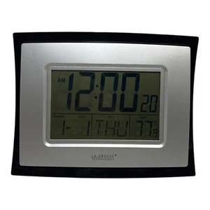 ๐ La Crosse Technology Wall/Table Clock 6.85"H x 8.66"W x 0.95"D (WT-8002U) EUC - Picture 1 of 8