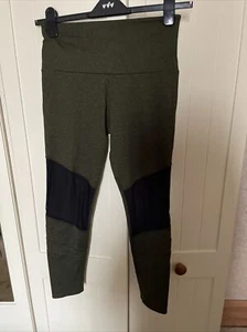 ONZIE Flow Ladies Green Stretch Cropped Activewear Leggings Size M/L - Picture 1 of 10