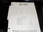 Mcintosh Mc 7200 Stereo Power Amplifier Service Manual Original Oem Vintage