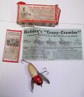 Vintage Heddon 2101XS Crazy Crawler Boxed w/ Paper Work