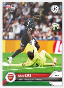 2025 Topps NOW UCL BUKAYO SAKA Arsenal #145 *IN MANO* - Foto 1 di 1