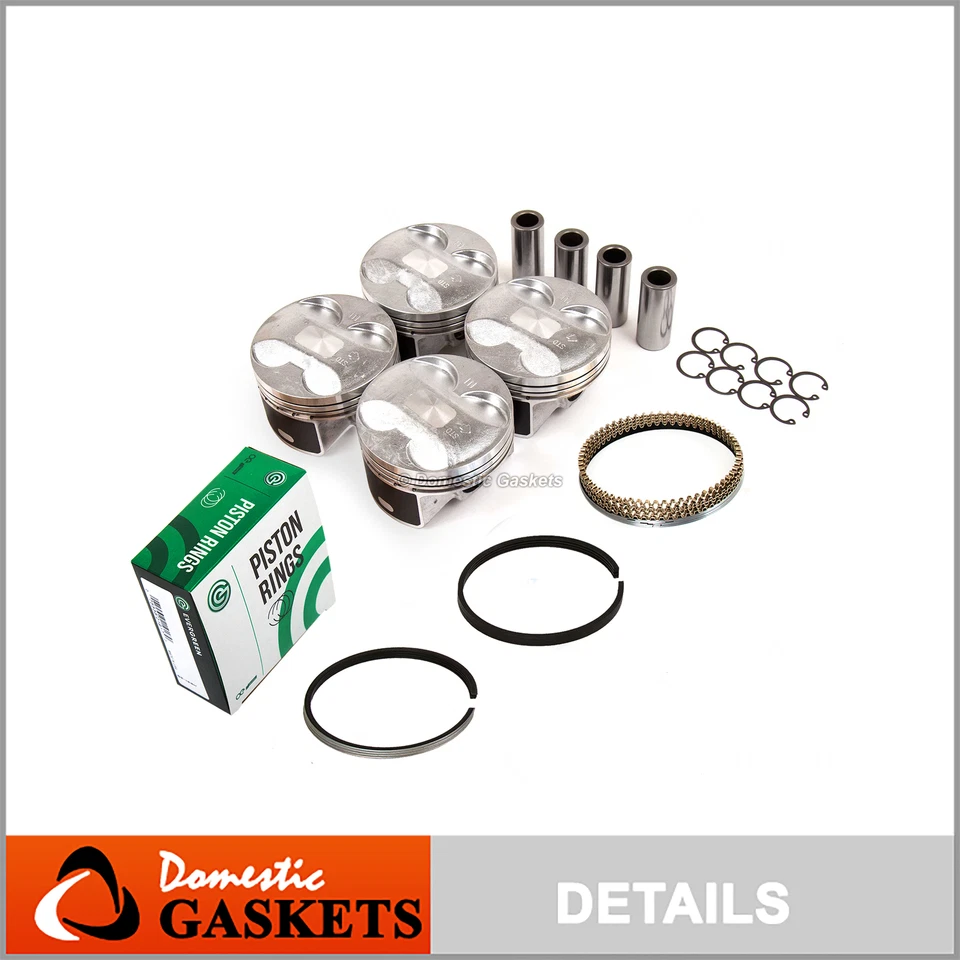 Pistões e anéis compatíveis com 06-11 Honda Civic Si Acura CSX 2.0L K20Z2 K20Z3 - Imagem 1 de 4