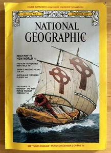 NATIONAL GEOGRAPHIC Magazine, DECEMBER 1977, DID IRISH MONKS DISCOVER AMERICA?!! - Picture 1 of 14