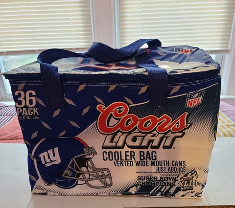2008 NFL NY GIANTS 36 PACK COORS LIGHT COOLER BAG SUPER BOWL CHAMPIONS XLII Cover