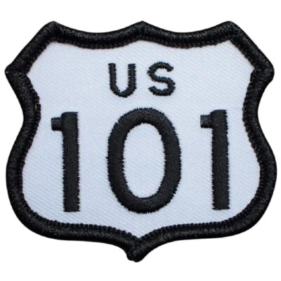 PATCH PARLOR Highway 101 Patch - California, Oregon, Washington Badge 2-3/8" (Iron on)