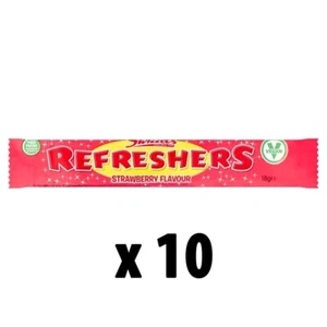 Swizzels Refresher Chew Bar Strawberry 18g x 10 Bars - Picture 1 of 1