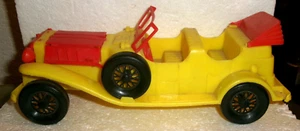 MPC Yellow & Red 1930s Vintage 10 inch "ARCHIE'S?" JALOPY Polyethylene Plastic - Picture 1 of 7