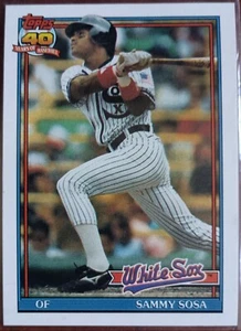 Sammy Sosa 1991 Topps Wrong Back / 1990 Topps Football Back Not Desert Shield - Picture 1 of 2