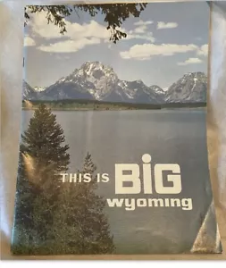 Vintage Wyoming Brochure 1960’s Travel Guide 75 Years Of Statehood 34 Color Pgs - Picture 1 of 7