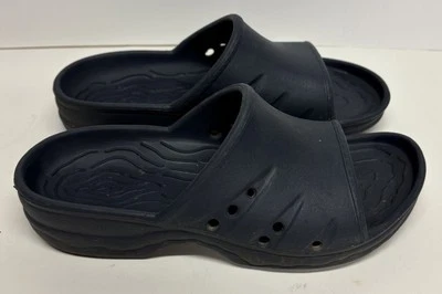 LL Bean Womens Rubber Slide Sandals Navy Size 7  - Image 1 of 4