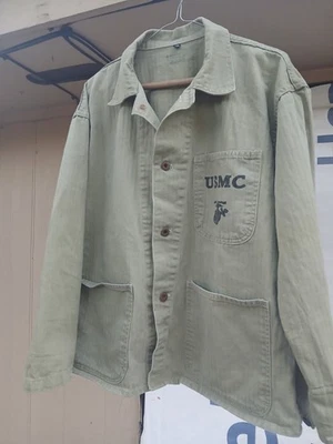 Chaqueta utilitaria USMC P41 SEGUNDA GUERRA MUNDIAL usada SM reproducción al por mayor talla S/M Foto 1 de 4