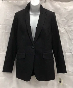 Anne Klein Women's Black Pin Striped Blazer - Size 4 - Picture 1 of 5