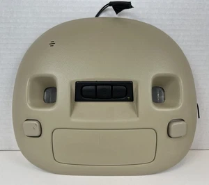 2000-2007 OEM Cadillac DTS DeVille Overhead Dome Map Light Lamp Tan Home Link - Picture 1 of 13