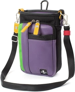 Evangelion Collaboration Mini Shoulder Bag, 2-Way, Polyester, Purple, JEZ-4485 - Picture 1 of 8