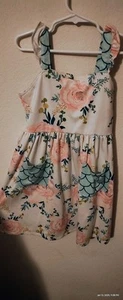 Floral Flower Girls Dress 8 - Picture 1 of 3