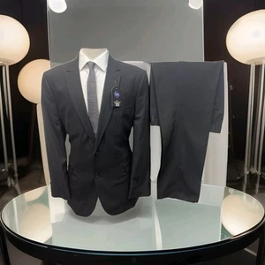 Traje F+F TAILORING Rayas Carbón Ajuste Regular 2 Piezas C44R W36 L31 - Imagen 1 de 16