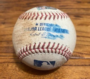 Max Fried Yankees Game Used PITCHED Baseball 9/2/2025 Astros Hit Yainer Diaz OUT - Picture 1 of 5