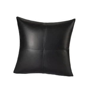 Genuine Leather Pillow Covers Decorative Throw Pillows Pack of 1 Modern - Picture 1 of 7