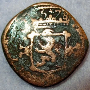 Certificate Authenticity 1578 Colonial New York Penny Virgin of Holland 2 Penny - Picture 1 of 4