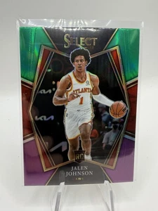 Select Premier Level 2021 verde blanco púrpura Prizm Jalen Johnson #200 radiocontrol - Imagen 1 de 2