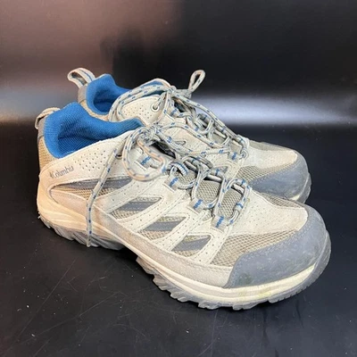 Columbia Zapatos Mujer Talla 7.5 Gris Azul Trail Senderismo Aire Libre BL4595-227 Malla Foto 1 de 4