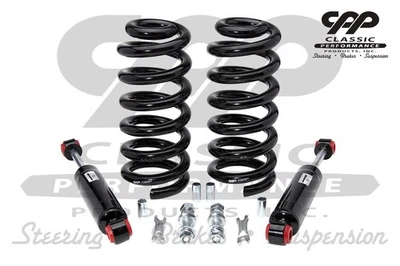 Camión Chevy C10 GMC 1963-72 amortiguador delantero y kit de resorte helicoidal caída de 1" Foto 1 de 4