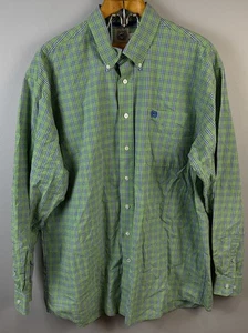 Cinch button down shirt L/S XLGreen/Blue Plaid - Picture 1 of 8