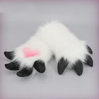 1pair Cosplay Gloves Plush Animal Sheep Hoof Gloves Furry Paw Nails Gloves New