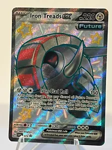 Iron Treads EX 2023 S&V Black Star Promo Shiny Full Art Pokemon Card SVP073 (NM) - Picture 1 of 2