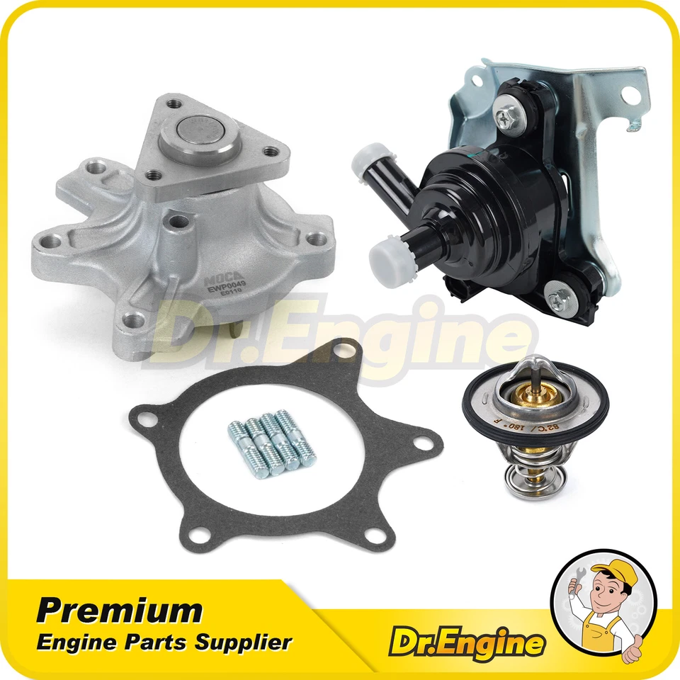 Engine Water Pump Thermostat Housing Assembly Fit 2004-2009 Toyota Prius 1.5L - Image 1 of 4