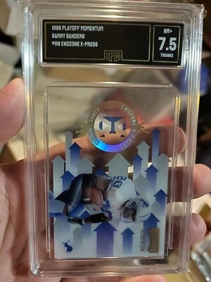 1998 Playoff Momentum Barry Sanders #-R9 Endzone X-press - Image 1 of 4