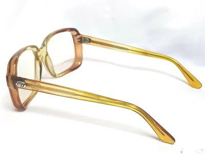 VTG 70s MENS FRAMES DIPLOMAT M250 GLASSES SQUARE EYEGLASSES THICK FRAMES NICE  - Image 1 of 4