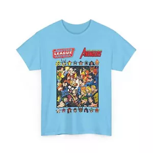 Justice League Vs Avengers T-Shirt - DC/Marvel Comics - Classic George Perez Art - Picture 1 of 121