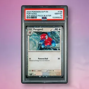 Porygon2 - PSA 10 - Stellar Crown Blister Promo SVP 138 Cosmos Holo Pokemon Card - Picture 1 of 1