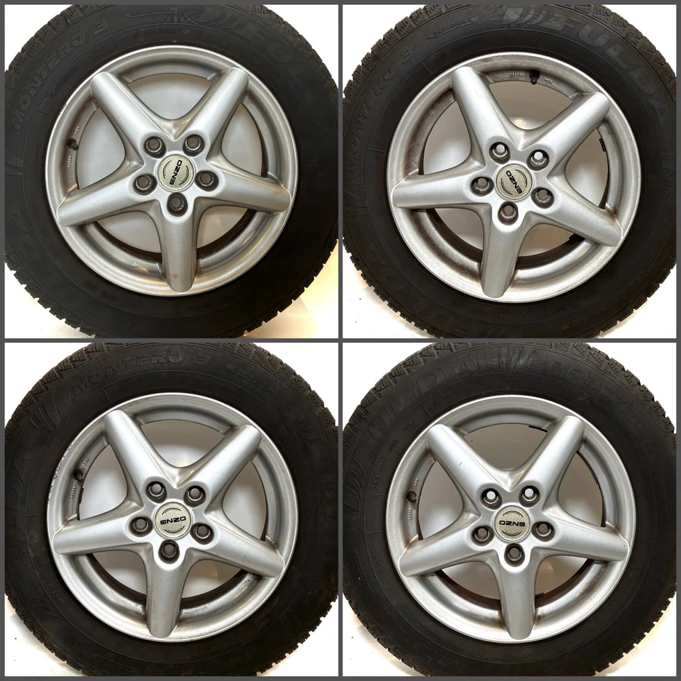 Mazda Hyundai Toyota Kia Alu-Felgen LK 5x114,3 ET40 Winter-Reifen 195/65 R15 91T - Bild 1 von 4