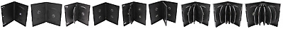 New Standard Premium Black DVD Replacement Movie Shell  Storage Cases 1-12 Discs • 6.95$